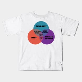 Venn Diagram Jesus Detergent German Tourist Kids T-Shirt